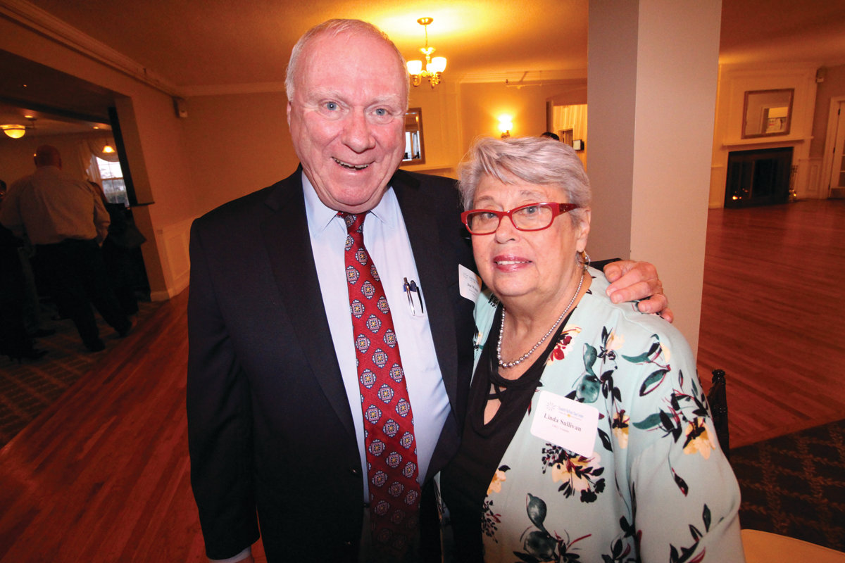 FORMIDABLE TEAM: Former Mayor Joseph Walsh and Linda Sullivan worked together in the late 1970s to establish the Elizabeth Buffum Chace House, later to become the EBC Center. Sullivan is the founder of the agency that is celebrating its 40th anniversary.